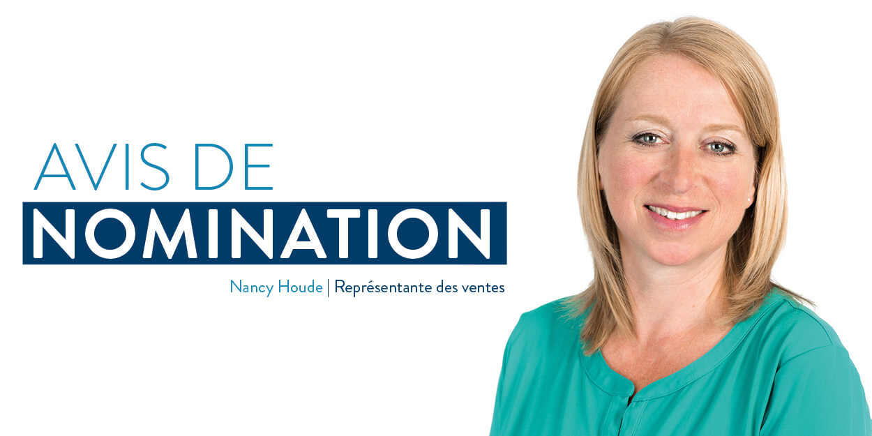 Avis de nomination de Nancy Houde au poste de Représentante des ventes chez Jambette