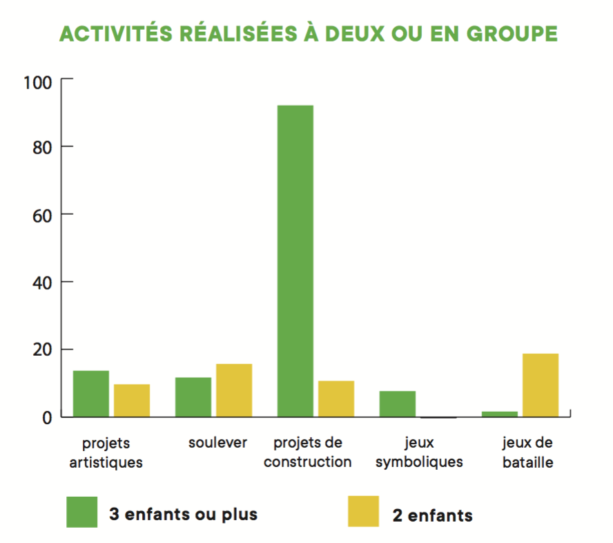 Graphique - Activités réalisées en groupe