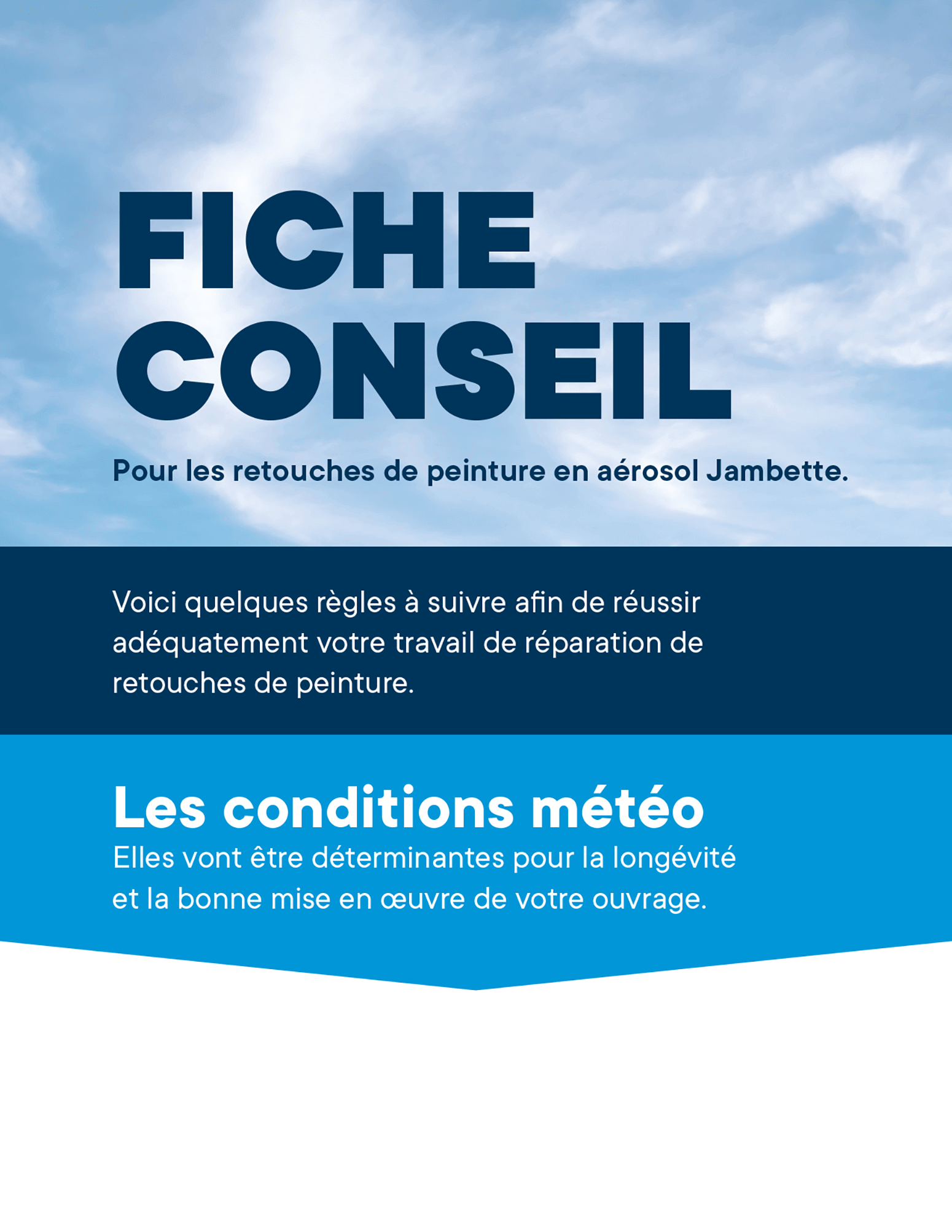 Fiche-conseil - Retouches de peinture en aérosol