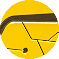 Jaune éclatant <br/> Noir corbeau <br/> Jaune éclatant